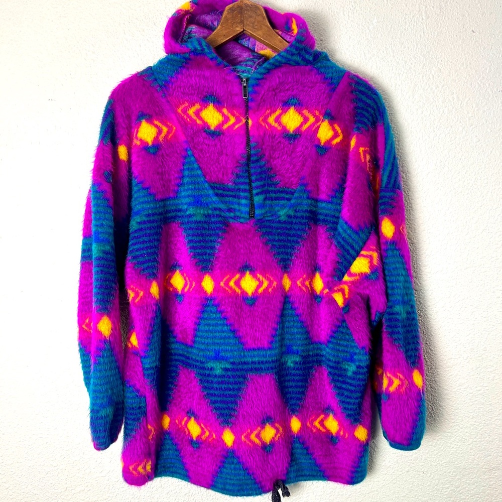 Jeans Wear Vintage 90s Streetwear Southwestern Fleece Hoodie USA